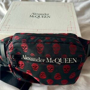 Alexander McQueen Skull and Logo Belt Bag